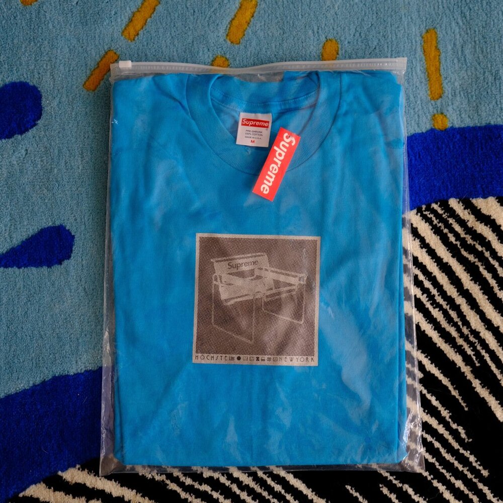 Supreme Chair Tee Blue SS18 DS